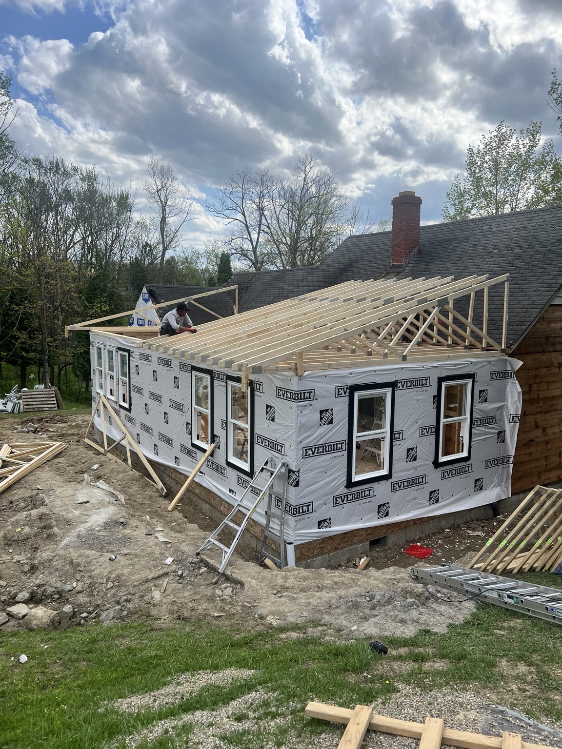 Framing and structural renovation project
